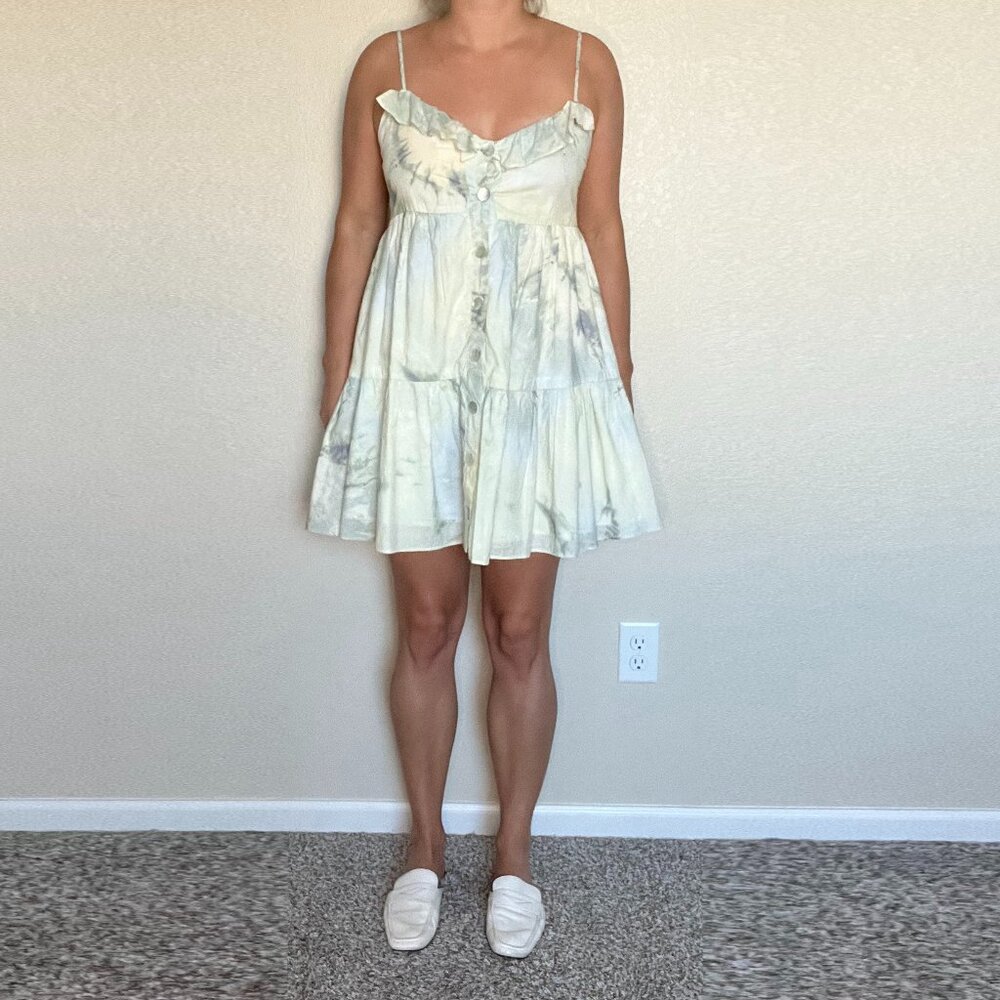 Zara Dress Watercolor Print Size M